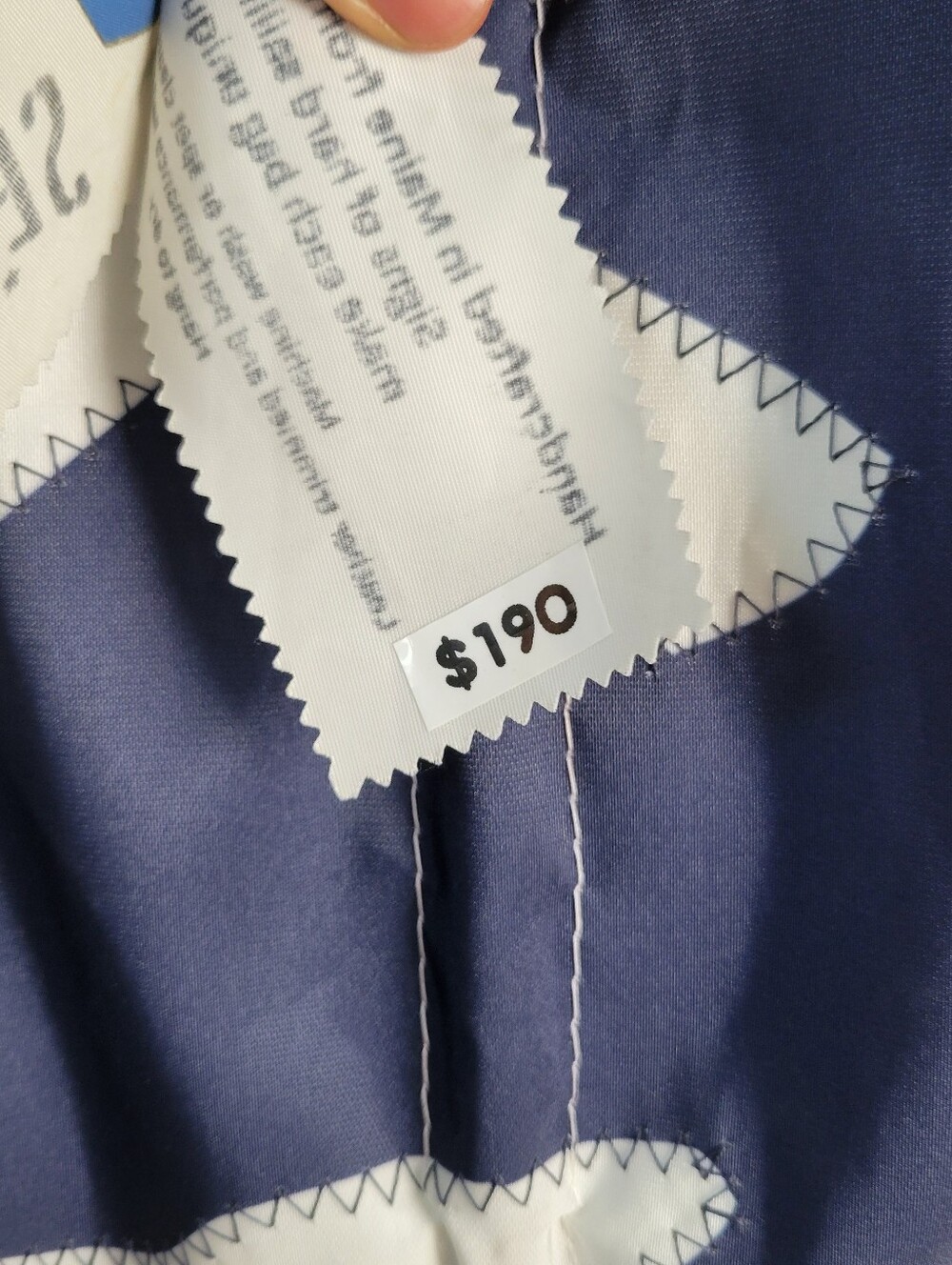 NWT Seabags Of Maine Anchor Stripe Tote Beach Resortwear Old Money Preppy - Picture 4 of 10